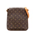 Miniatyrbillede 1 af 10: Pre-owned Louis Vuitton Monogram Musette Salsa Short Strap Brown