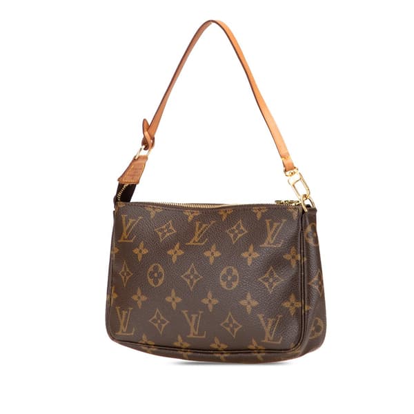 Pre-owned Louis Vuitton Monogram Pochette Accessoires Brown