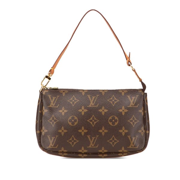 Pre-owned Louis Vuitton Monogram Pochette Accessoires Brown