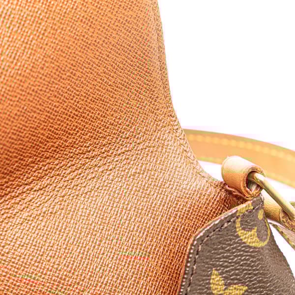 Pre-owned Louis Vuitton Monogram Musette Tango Short Strap Brown