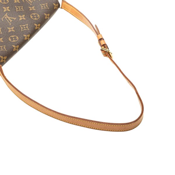 Pre-owned Louis Vuitton Monogram Musette Tango Short Strap Brown
