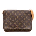Miniatyrbilde 1 av 10: Pre-owned Louis Vuitton Monogram Musette Tango Short Strap Brown