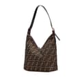 Pikkukuva 2 / 10: Pre-owned Fendi Zucca Canvas Double Zip Shoulder Bag Brown