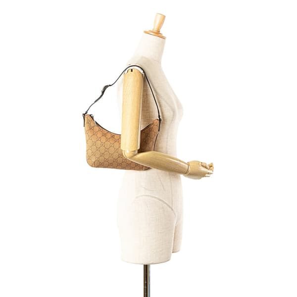 Pre-owned Gucci GG Canvas Shoulder Bag Brown