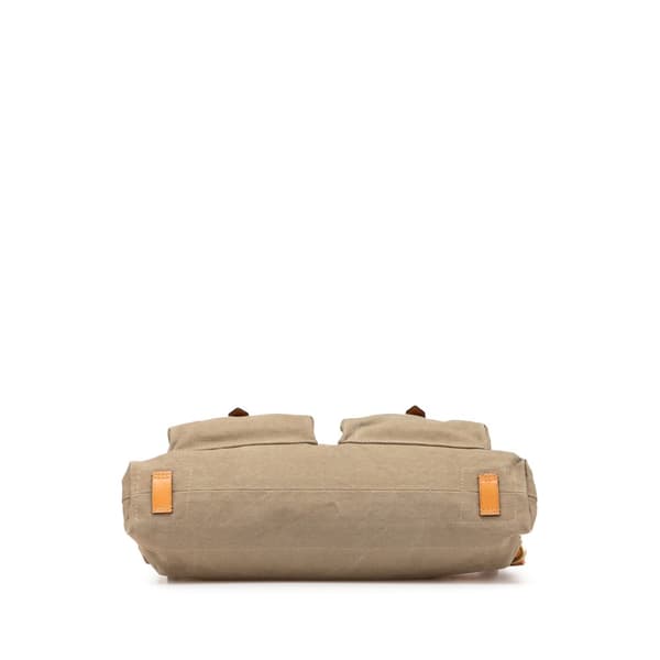 Pre-owned Gucci Canvas Utilitarian Shoulder Bag Brown