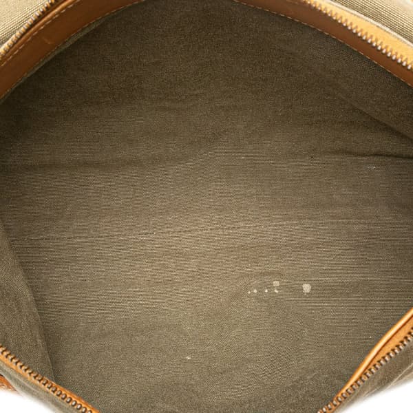 Pre-owned Gucci Canvas Utilitarian Shoulder Bag Brown