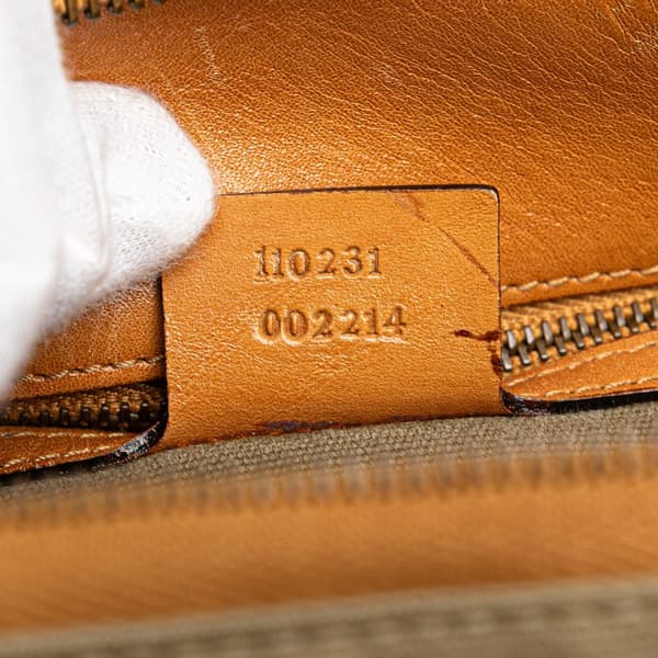 Pre-owned Gucci Canvas Utilitarian Shoulder Bag Brown