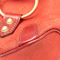 Miniatyrbild 8 av 10: Pre-owned Gucci GG Canvas Horsebit Shoulder Bag Red