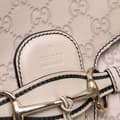 Miniatyrbild 5 av 9: Pre-owned Gucci Large Guccissima Emily Chain Shoulder Bag Brown