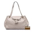 Miniatyrbild 9 av 9: Pre-owned Gucci Large Guccissima Emily Chain Shoulder Bag Brown