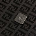 Miniatyrbillede 6 af 10: Pre-owned Fendi Zucchino Canvas Double Flap Mamma Black