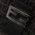 Miniatyrbillede 9 af 10: Pre-owned Fendi Zucchino Canvas Double Flap Mamma Black