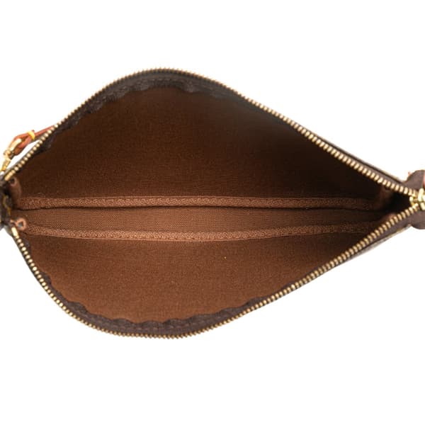 Pre-owned Louis Vuitton Monogram Pochette Accessoires Brown