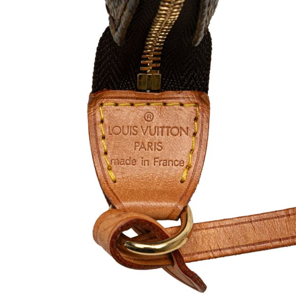 Pre-owned Louis Vuitton Monogram Pochette Accessoires Brown