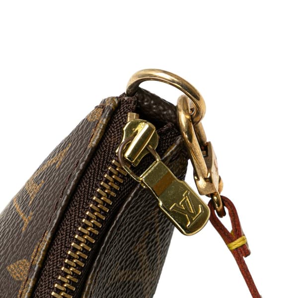 Pre-owned Louis Vuitton Monogram Pochette Accessoires Brown