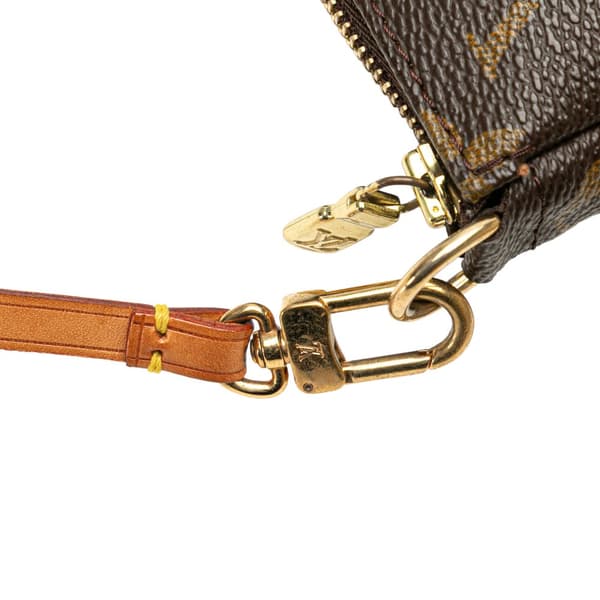 Pre-owned Louis Vuitton Monogram Pochette Accessoires Brown