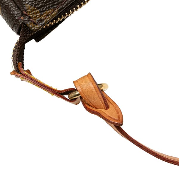 Pre-owned Louis Vuitton Monogram Pochette Accessoires Brown