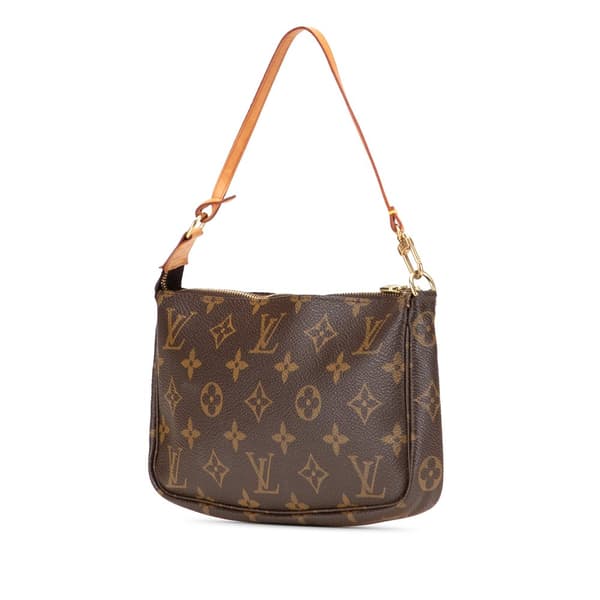 Pre-owned Louis Vuitton Monogram Pochette Accessoires Brown