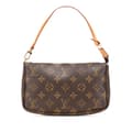 Miniatyrbillede 1 af 10: Pre-owned Louis Vuitton Monogram Pochette Accessoires Brown
