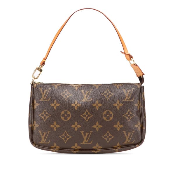 Pre-owned Louis Vuitton Monogram Pochette Accessoires Brown