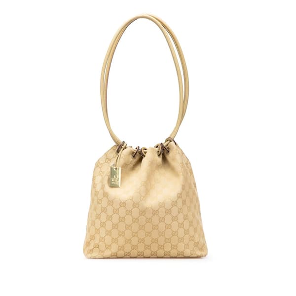 Pre-owned Gucci GG Canvas Shoulder Bag  Brown
