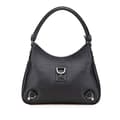 Miniatyrbild 1 av 10: Pre-owned Gucci Pebbled Leather Abbey D Ring Shoulder Bag Black