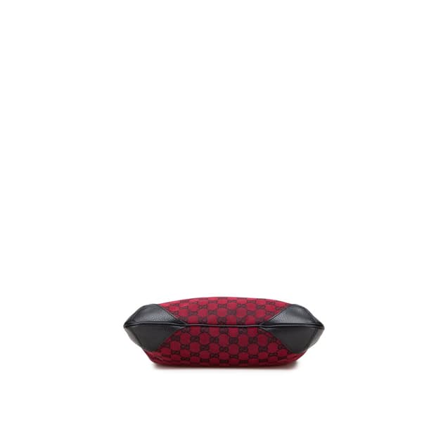 Pre-owned Gucci GG Canvas Shoulder Bag  Red