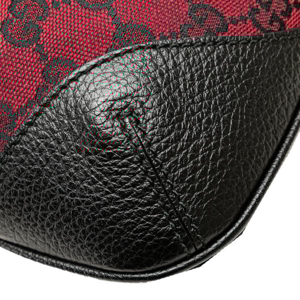 Pre-owned Gucci GG Canvas Shoulder Bag  Red