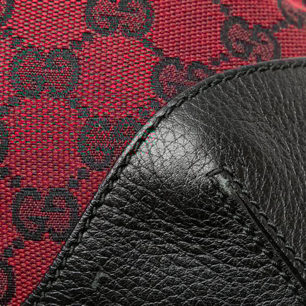Pre-owned Gucci GG Canvas Shoulder Bag  Red