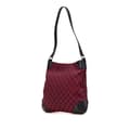 Miniatyrbild 2 av 10: Pre-owned Gucci GG Canvas Shoulder Bag  Red