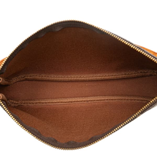 Pre-owned Louis Vuitton Monogram Pochette Accessoires Brown
