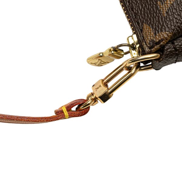 Pre-owned Louis Vuitton Monogram Pochette Accessoires Brown
