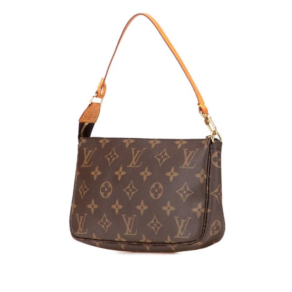 Pre-owned Louis Vuitton Monogram Pochette Accessoires Brown