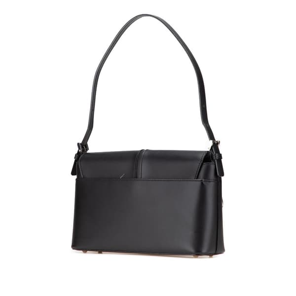 Pre-owned Burberry Leather Flap Shoulder Bag Black