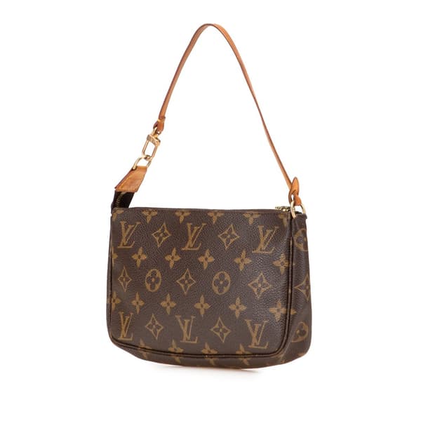 Pre-owned Louis Vuitton Monogram Pochette Accessoires Brown