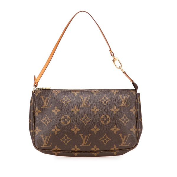 Pre-owned Louis Vuitton Monogram Pochette Accessoires Brown