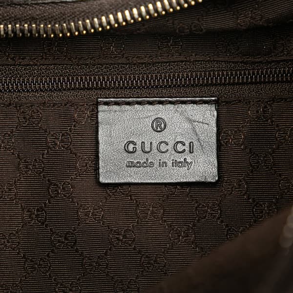 Pre-owned Gucci Canvas Shoulder Bag Brown