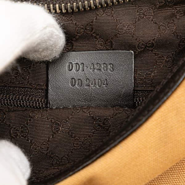 Pre-owned Gucci Canvas Shoulder Bag Brown