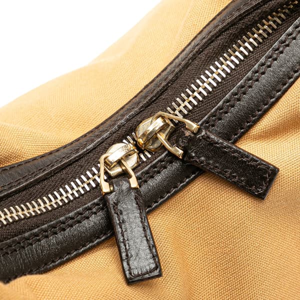 Pre-owned Gucci Canvas Shoulder Bag Brown