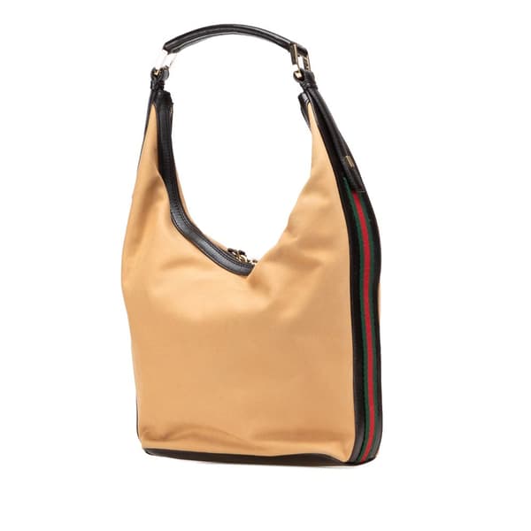 Pre-owned Gucci Canvas Shoulder Bag Brown