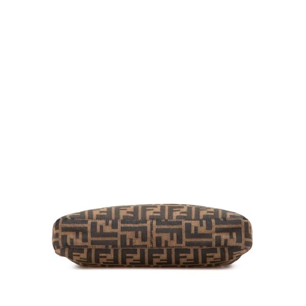 Pre-owned Fendi Zucca Canvas Shoulder Bag Brown