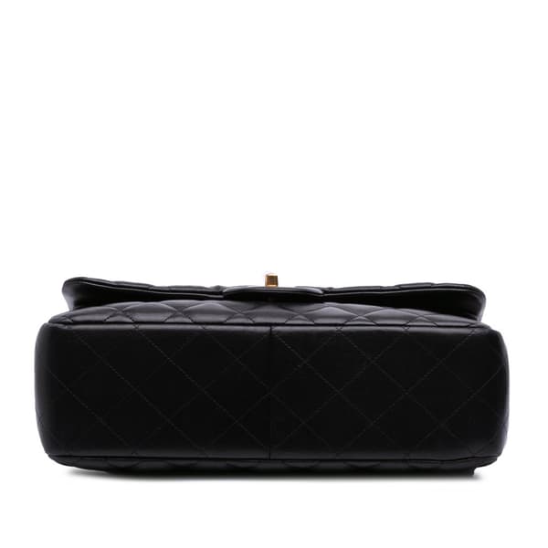 Pre-owned Chanel Jumbo Classic Lambskin Double Flap Black