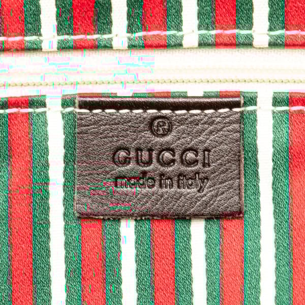 Pre-owned Gucci GG Canvas New Britt Shoulder Bag Brown