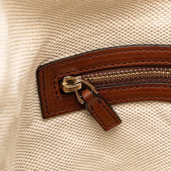 Pre-owned Gucci Leather Eva Shoulder Bag Brown