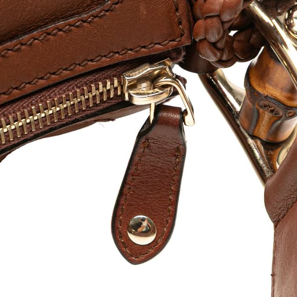 Pre-owned Gucci Leather Eva Shoulder Bag Brown