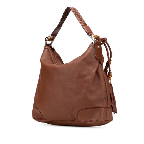 Pre-owned Gucci Leather Eva Shoulder Bag Brown