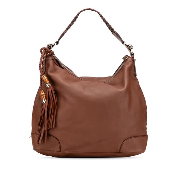 Pre-owned Gucci Leather Eva Shoulder Bag Brown