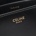 Miniatyrbild 4 av 7: Pre-owned Celine Shiny Calfskin Claude Shoulder Bag Black
