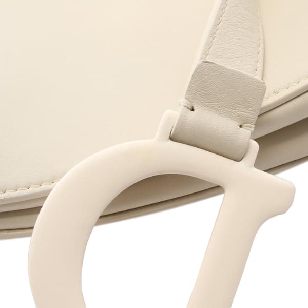Pre-owned Dior Ultra Matte Calfskin Saddle Bag White