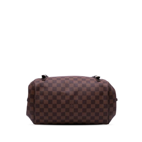 Pre-owned Louis Vuitton Damier Ebene Rivington GM Brown